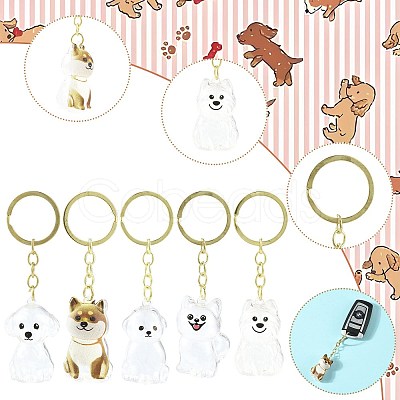 Iron Plastic Keychains KEYC-FZC0001-001B-G-1