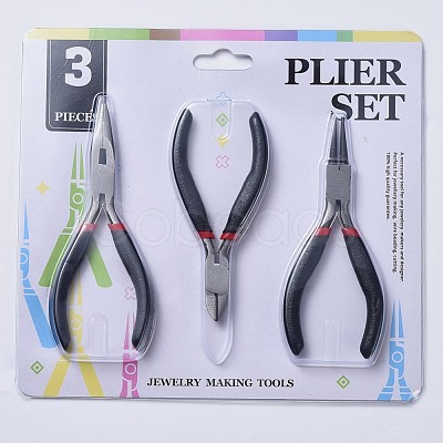 45# Carbon Steel DIY Jewelry Tool Sets Includes Round Nose Pliers PT-R007-05-1