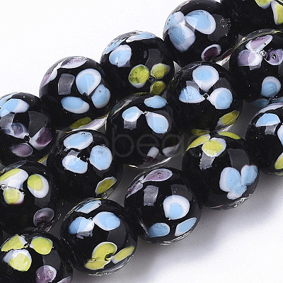 Handmade Lampwork Beads Strands LAMP-T007-03A-1