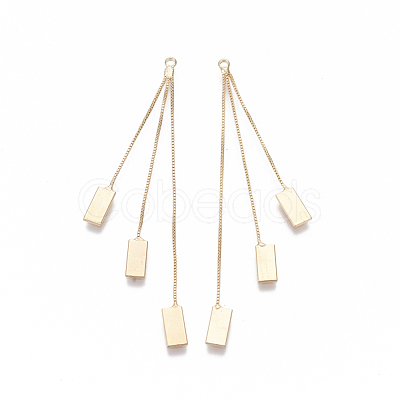 Brass Box Chains Tassel Big Pendants X-KK-S348-466G-NF-1