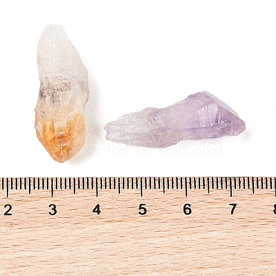 Nuggets Raw Natural Quartz Crystal & Amethyst & Yellow Quartz Collections AJEW-Q152-05-1