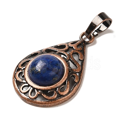 Natural Dyed Lapis Lazuli Pendants G-H065-02R-16-1