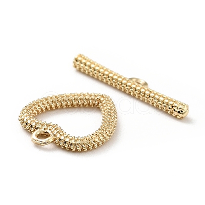 Rack Plating Brass Toggle Clasps KK-E034-07LG-1