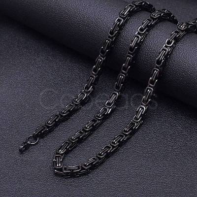 Stainless Steel Byzantine Chains Necklaces for Men FS-WG56795-131-1