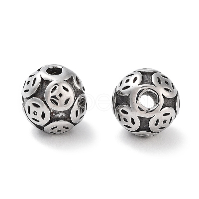 304 Stainless Steel Beads Hand Polished STAS-M057-23AS-1