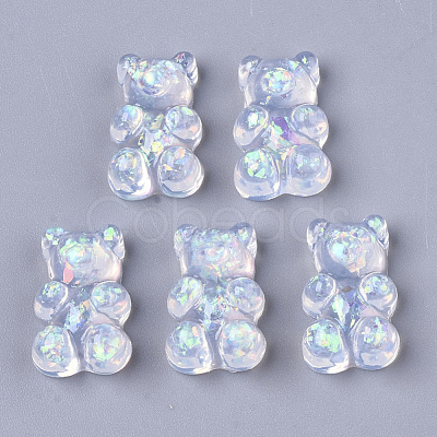 Transparent Epoxy Resin Cabochons X-CRES-N025-04-1