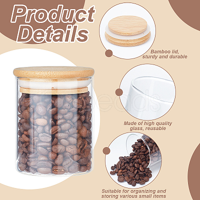 Transparent Glass Jar DIY-WH0060-23A-1