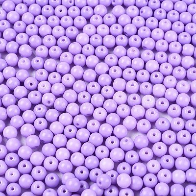 Opaque Baking Paint Glass Beads DGLA-T004-02L-1
