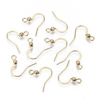 304 Stainless Steel French Earring Hooks X-STAS-S111-004G-NR-1