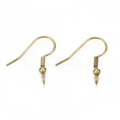 304 Stainless Steel Earring Hooks STAS-S111-003G-1