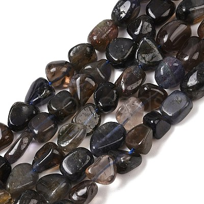 Natural Iolite/Cordierite/Dichroite Beads Strands G-A284-A02-02-1