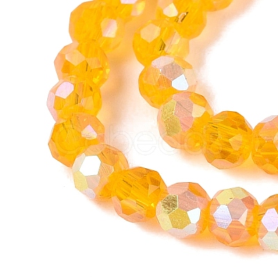 AB Color Plated Transparent Glass Rondelle Beads Strands EGLA-T029-2mm-10K-1
