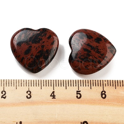Heart Natural Mahogany Obsidian Palm Stones G-C134-06A-24-1