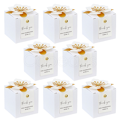 Paper Folding Paper Candy Packing Tote Boxes CON-WH0110-299B-1