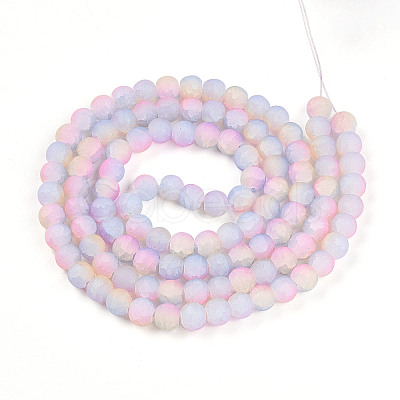 Crackle Glass Beads X1-GLAA-N009-8mm-04-1
