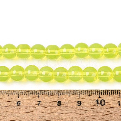 Baking Paint Glass Beads Strands DGLA-Q023-8mm-DB20-1