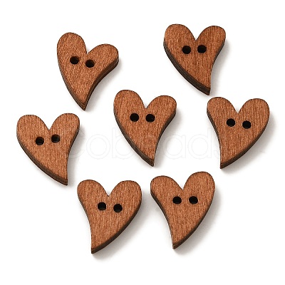 Heart Shaped Paint Buttons  NNA1136-1