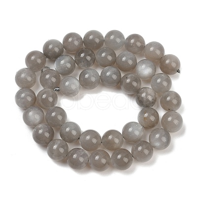 Natural Grey Moonstone Beads Strands G-G206-A01-10mm-1