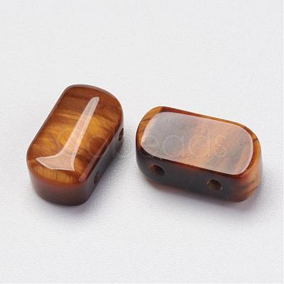 Natural Tiger Eye Multi-Strand Links G-P265-04-1