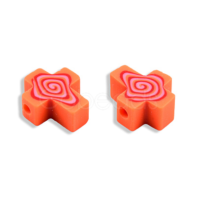 Handmade Polymer Clay Beads CLAY-T020-30H-1