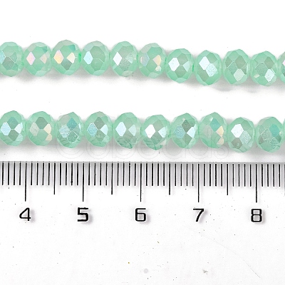 Baking Electroplate Glass Beads Strands DGLA-A039-J6MM-B07-1