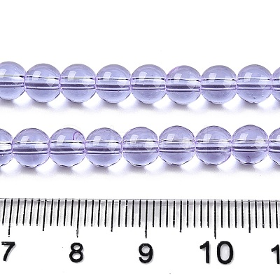 Transparent Glass Beads Strands X-GLAA-T032-T6mm-01-1