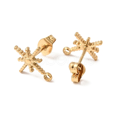 304 Stainless Steel Stud Earrings LS-STAS-K291-13C-G-1