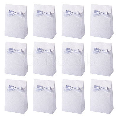 Rectangle Glitter Paper Gift Bags CARB-TAC0002-05B-1