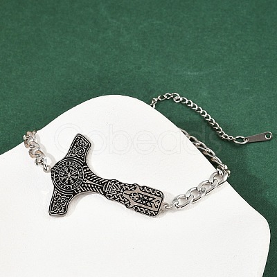 304 Stainless Steel Enamel Link Bracelets LS-BJEW-P356-01A-P-1