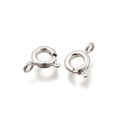 Eco-friendly Brass Spring Ring Clasps KK-D082-01E-S-1