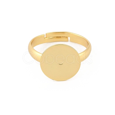 Brass Adjustable Ring Components KK-A272-03C-G-1