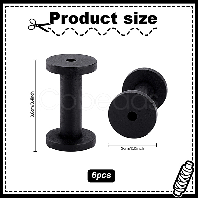 Wooden Bobbins FIND-WH0148-472C-1