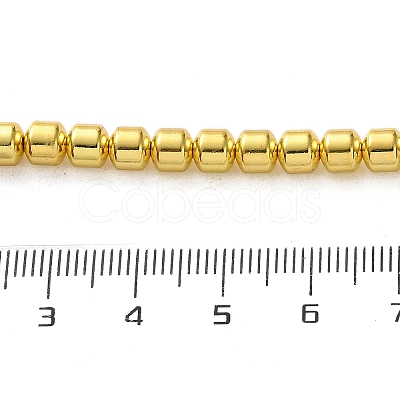 Electroplated Synthetic Non-magnetic Hematite Beads Strands G-C248-C01-4mm-01-1