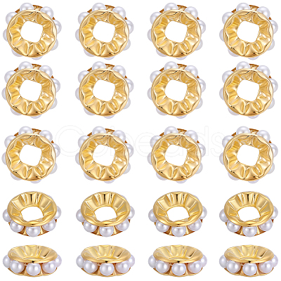 100pcs Alloy Spacer Beads FIND-SC0021-51G-1