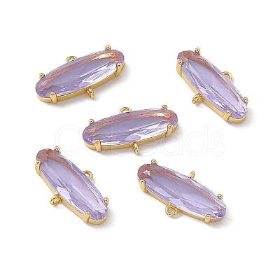Rack Plating Brass Connector Charms KK-M231-15G-A-1