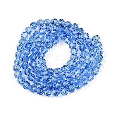Transparent Glass Beads Strands EGLA-A035-T4mm-D14-1