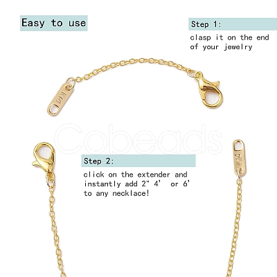 3Pcs 3 Styles Brass Lobster Claw Clasps FIND-JF00130-02-1