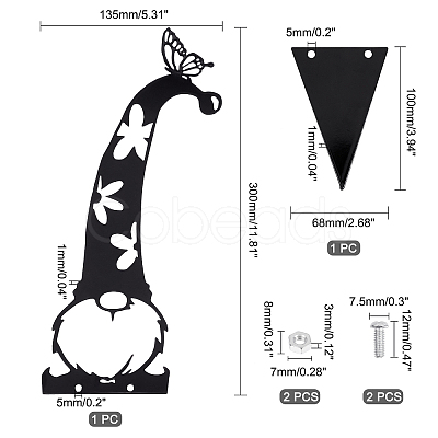 Iron Display Decorations AJEW-WH0168-78-1