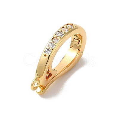 Brass Micro Pave Clear Cubic Zirconia Enhancer Shortener Pendant Bails LS-KK-H483-03G-1