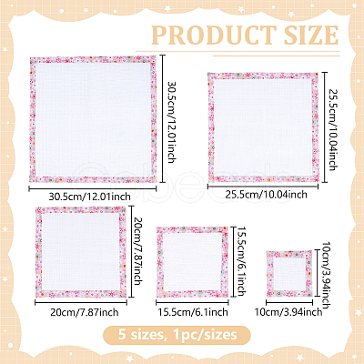 Cotton Cross Stitch Fabric AJEW-BC00035-1