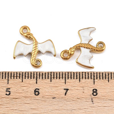 304 Stainless Steel Enamel Pendants STAS-G370-01G-03-1