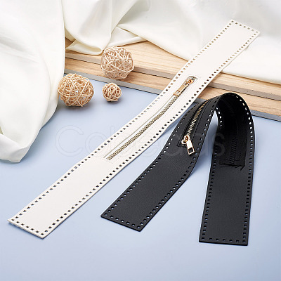 2Pcs 2 Colors Nylon Zipper with Brass Finding DIY-GN0001-01-1