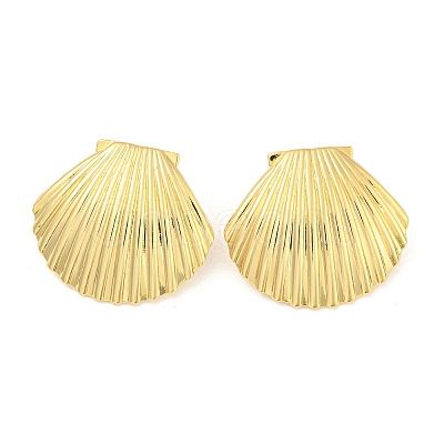 Rack Plating Brass Stud Earrings KK-N255-05G-RS-1