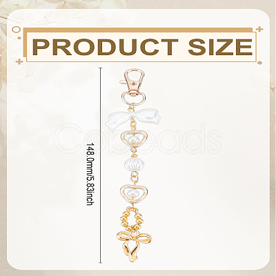 1Pc Bowknot Alloy Pendant Decorations AJEW-LP0007-70-1