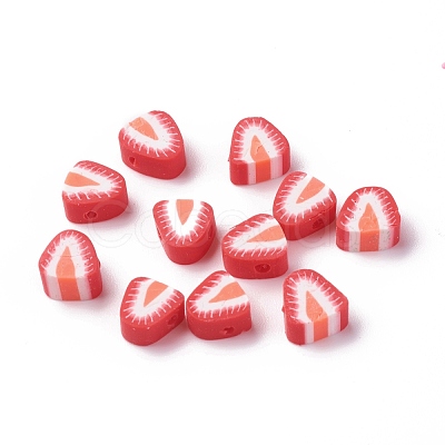 Handmade Polymer Clay Beads X-CLAY-R069-01F-1