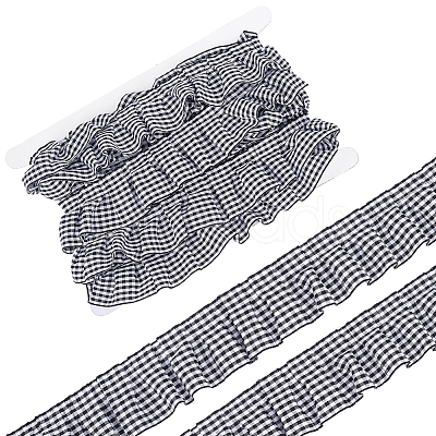 5Yards Polyester Wrinkle Ribbons OCOR-HY0001-80A-1