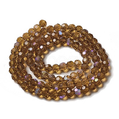 Electroplate Transparent Glass Beads Strands EGLA-A035-T6mm-L04-1