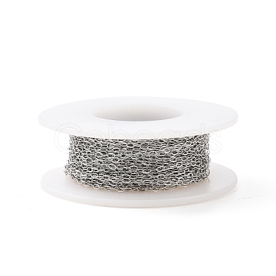 Tarnish Resistant 304 Stainless Steel Cable Chains CHS-C002-03P-1