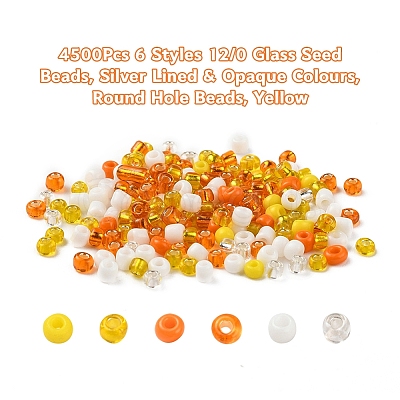 4500Pcs 6 Style 12/0 Glass Seed Beads SEED-YW0001-27A-1