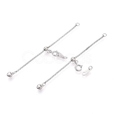 925 Sterling Silver Chain Extenders STER-T008-57S-1